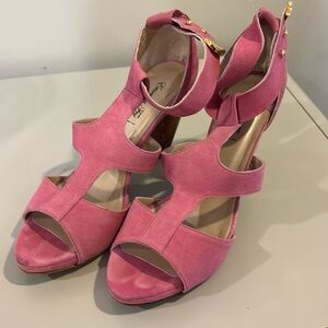 Pink Emerson Fry platform sandals. Excellent condition.